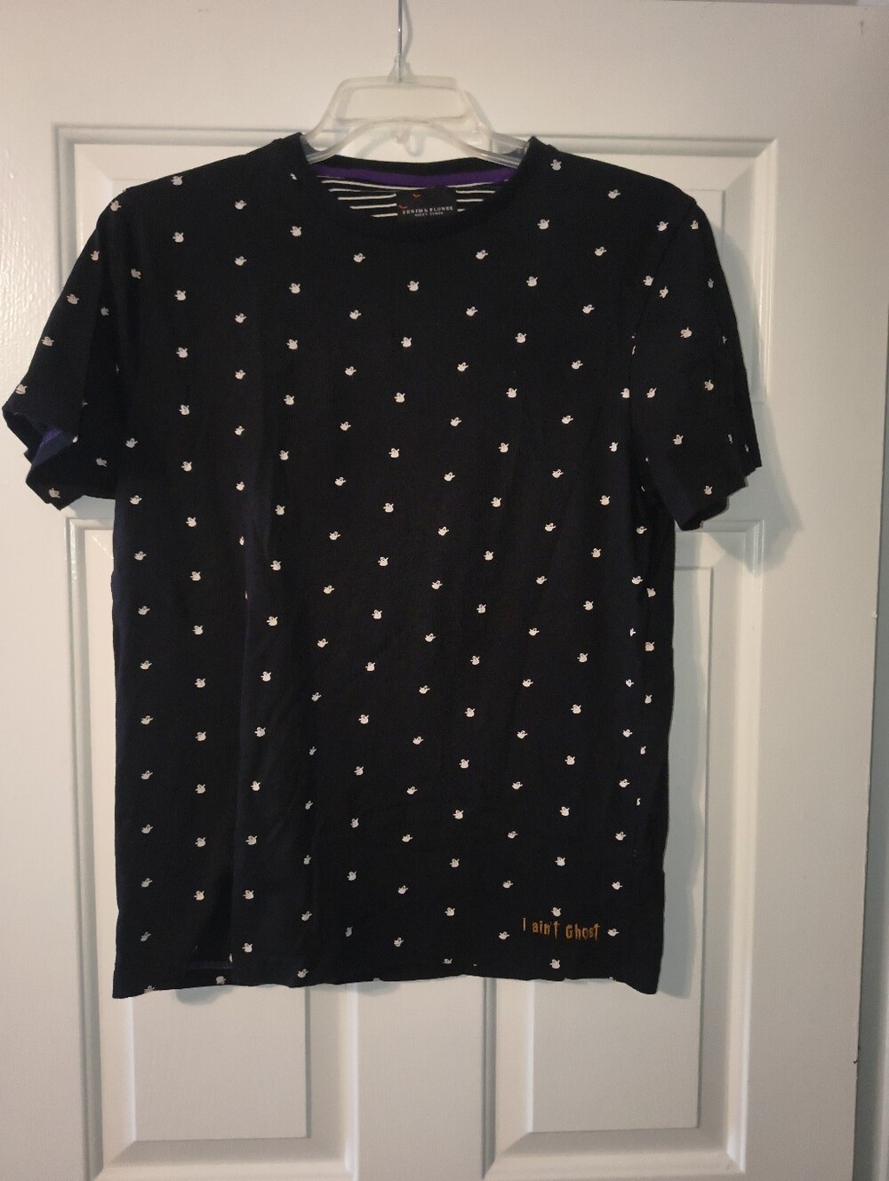 Denim & Flower Ricky Singh Ghost Print T-Shirt – Size L